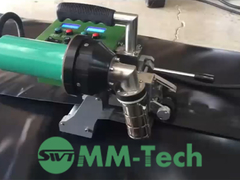 MM-Tech SWT-NS700 지오 엠브레인 용접기는 0.5mm 지오 엠브레인을 용접합니다