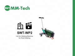 MM-Tech SWT-WP2 열풍 용접기 • 80-100mm 광폭 이음매 용접 • PVC TPO SBS 방수 공사