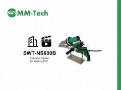SWT-NS600B 압출 용접기 작동 모습! 두꺼운 지오멤브레인 용접이 간편합니다.