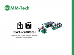 200mm HDPE 물 시스템 운영 시범용 수압 부트 융합 용접 기계