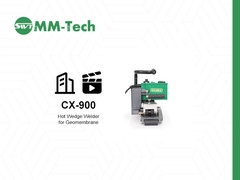 CX900 지오멤브레인 용접기 시공 현장 시연