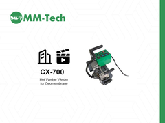 cx700 지오멤브레인 용접기 모델 2700W 용접기 시공 영상