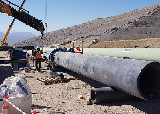 해양 280-500mm Hdpe 파이프 맞대기 융착 기계 고성능