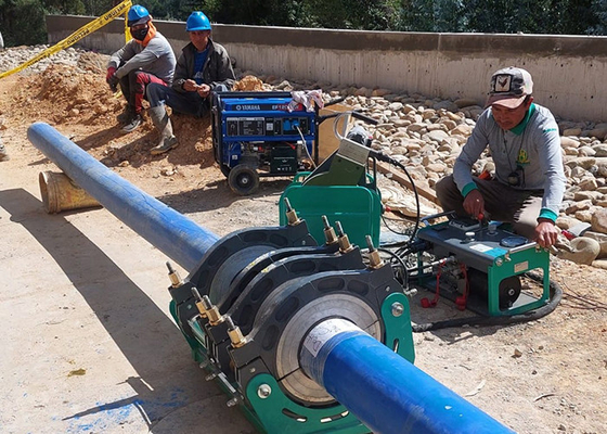 355 밀리미터는 Hdpe 맞대기 융착 용접기 6.25 kw를 배관합니다