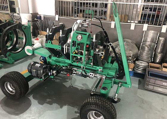 타이머 450 밀리미터 Hdpe 파이프 맞대기 융착 용접기 8.38 kw