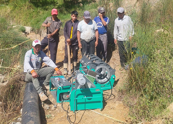 90 밀리미터 - 250 밀리미터 Hdpe 파이프 맞대기 융착 용접기 4.25 kw