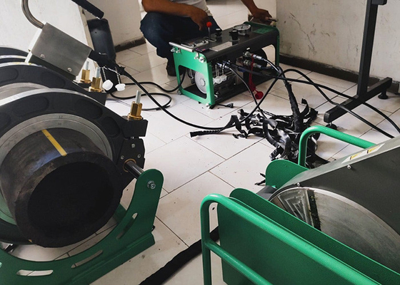 6 인치 Hdpe 튜브 수력 맞댐 용접기 퓨전 기계 6.25 Kw