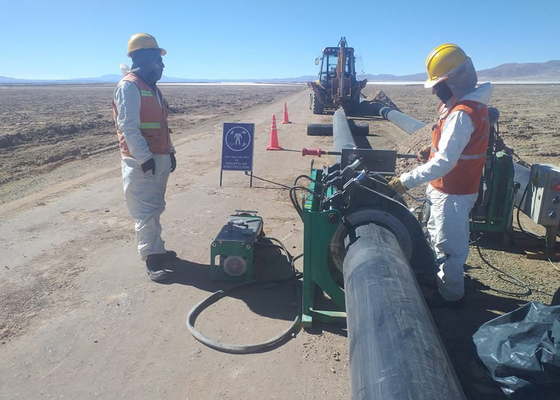 ISO12176 CE 부트 퓨전 용접기 지열 열 펌프용 HDPE 파이프 퓨전
