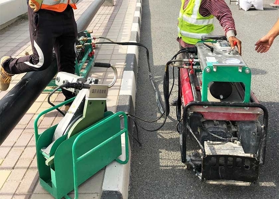 200-450mm HDPE 파이프 부트 융합 용접 기계 DVS 2207 용접 표준 승인