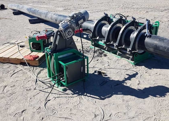 가스 화학 공장의 HDPE PVDF 파이프용 견고한 유압 파이프 융착 용접 장비