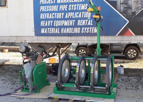 315 밀리미터 Hdpe 파이프 체결 수력 맞대기 융착 용접기 저소음